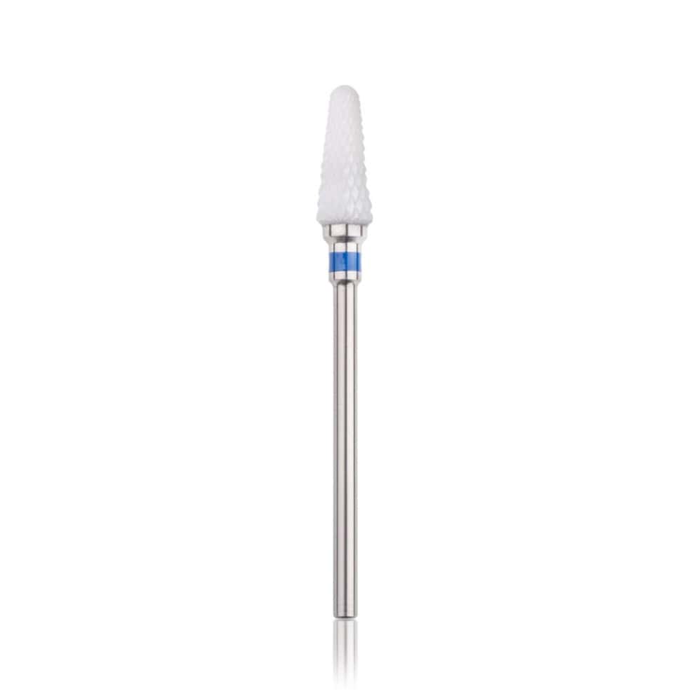 Grote witte nagelriemverwijderingspen met metalen handvat voor professionele nagelverzorging.