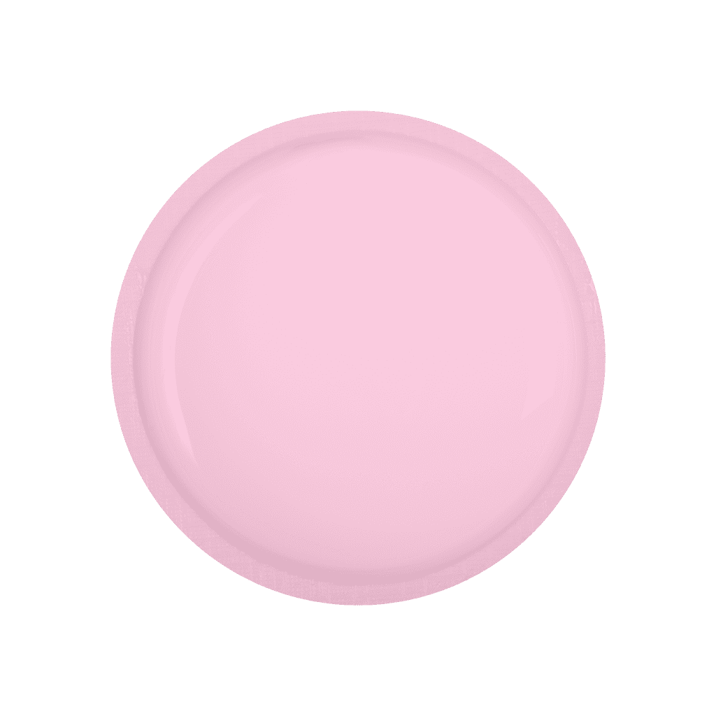 Gelnagel met roze kleur en glans, perfect voor manicure en nagelverzorging.