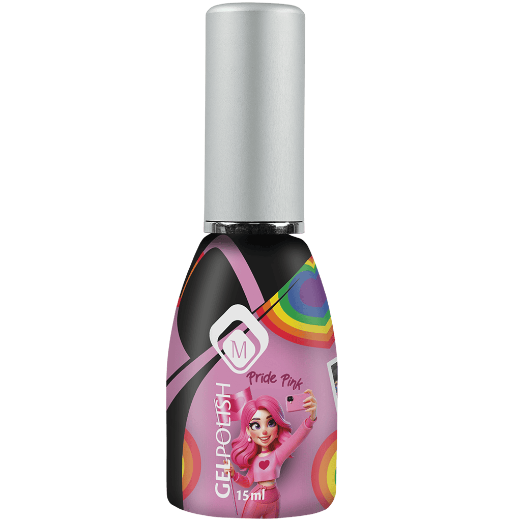Kleurrijke Pride Pink gelnagellak voor creatieve en feestelijke nagelontwerpen.