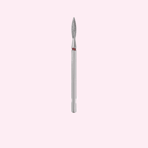 Kunstnagelvijl voor professionele nagelverzorging en manicure, zilverkleurig en ergonomisch ontwerp.