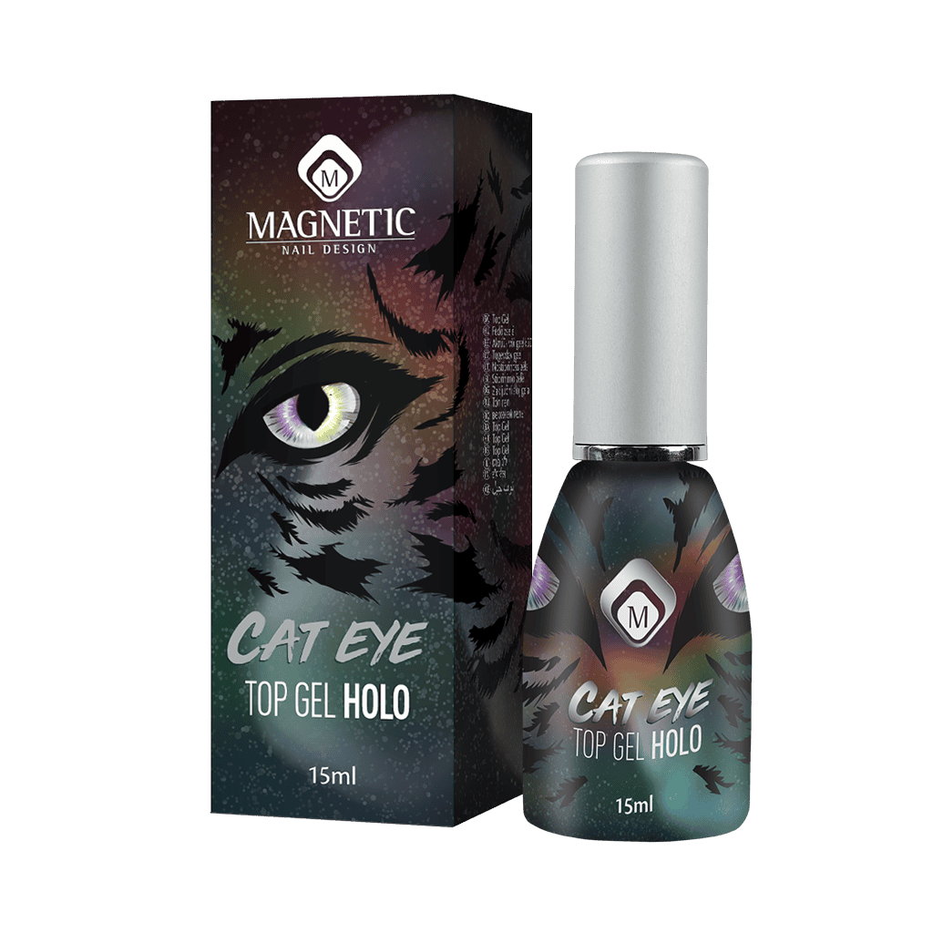 Magnetische topgel voor kattenoog-effect, 15ml, voor unieke nagelkunst.