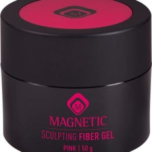 Magnetische fiber gel voor nagelmodellering, roze kleur, 50g, geschikt voor gelnagels.