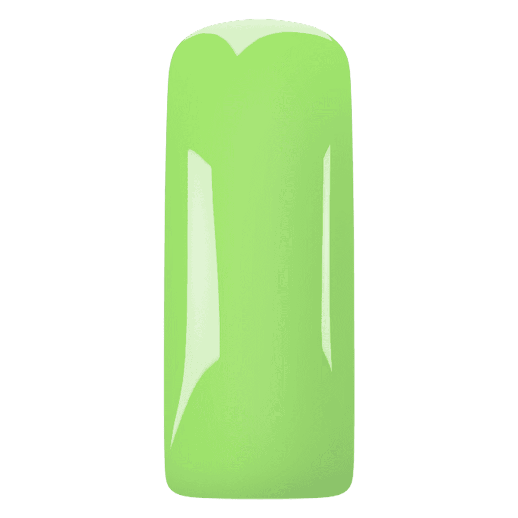Groene nagel met glans en manicure, perfect voor nagelverzorging en nail art.