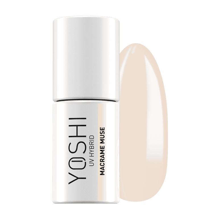 Yoshi UV Hybrid nagellak in Macrame Muse kleur, geschikt voor professionele gelnagels.