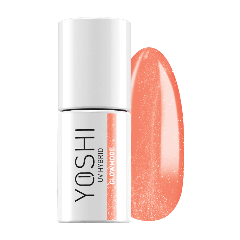 YOSH UV Hybrid gel nagellak in zacht roze kleur, perfect voor manicure en nagelverzorging.
