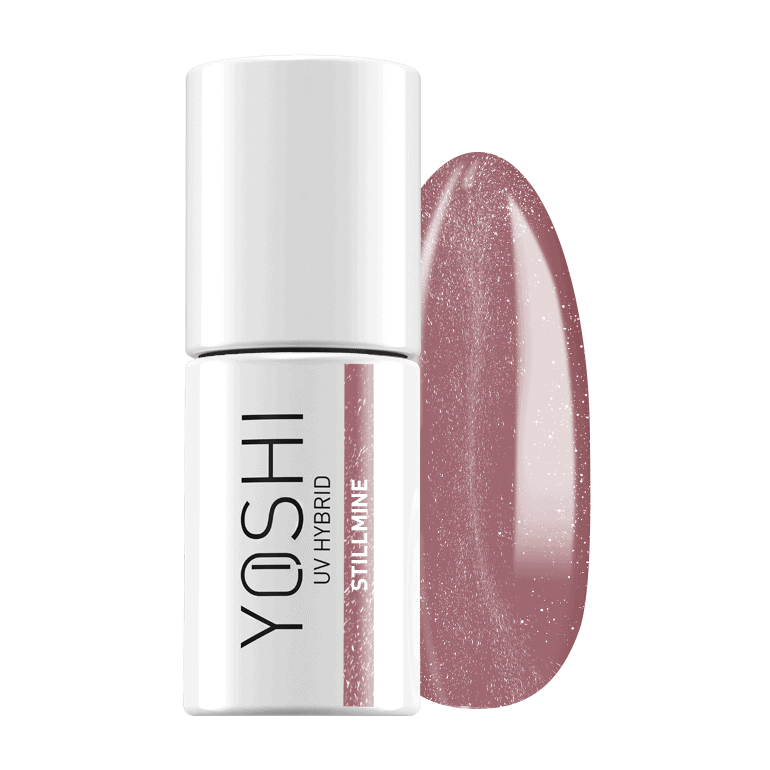 YOSHI UV Hybrid gel nagellak in zachte roze tint, ideaal voor professionele nagelkunst.