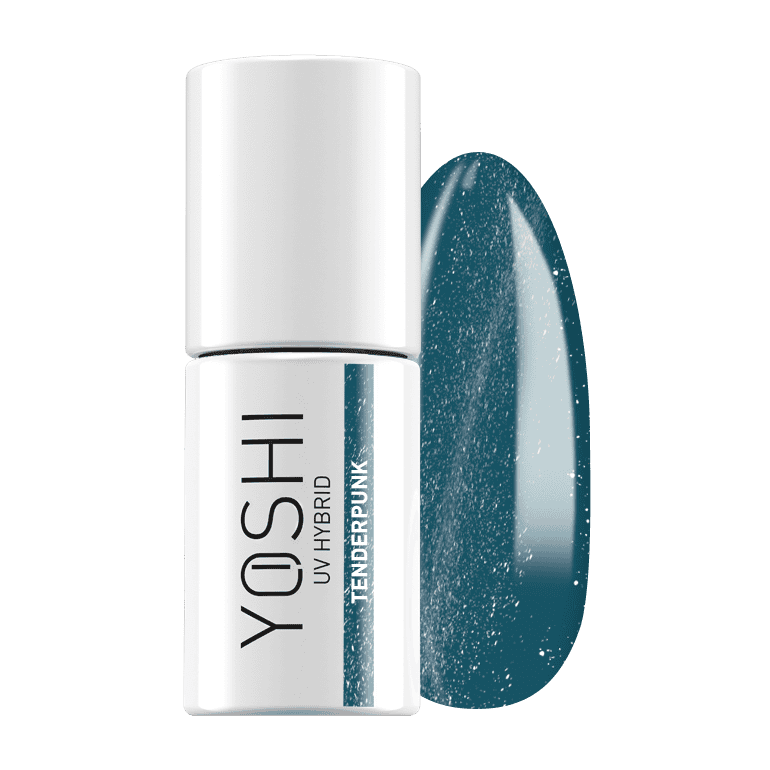 Yoshi UV Hybrid nagellak in tendrupuk kleur, geschikt voor professionele gelnagels.