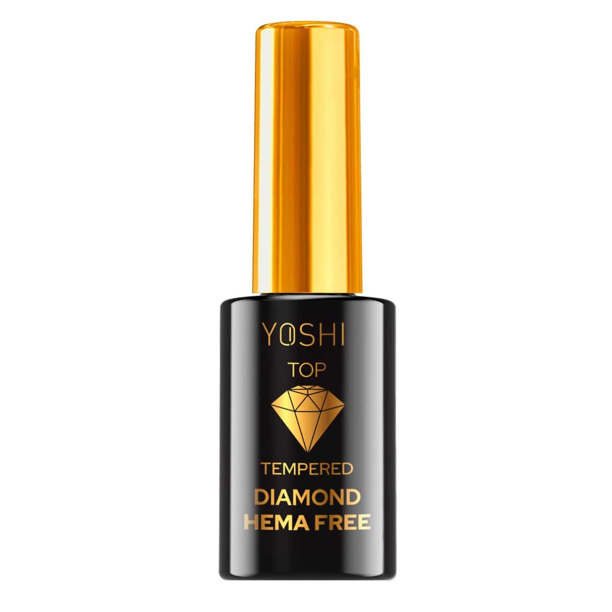 Yoshi top coat met diamantglans, hema vrij, voor langdurige nagelverzorging.