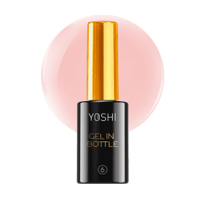 Yoshi gel nagellak in flesje met gouden dop, perfect voor professionele nagelkunst.