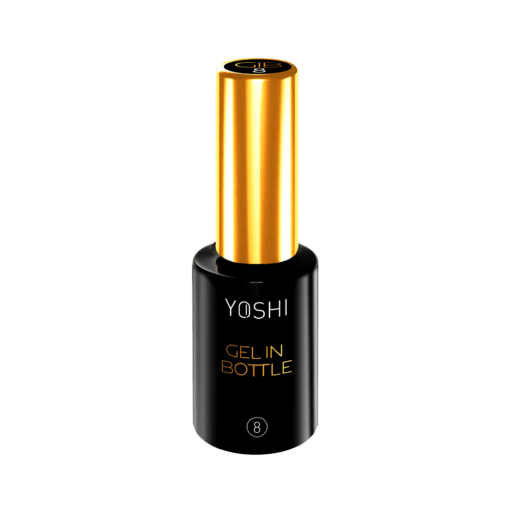 Gelnagellak fles Yoshi Gelin Bottle in goud en zwart.