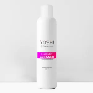 Yoshi Luxury Cleaner fles voor nagelverzorging, 500 ml, alcoholbasis.