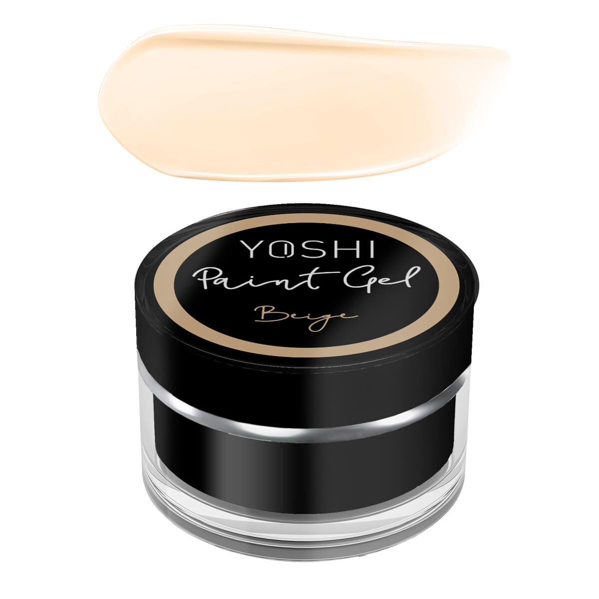 Yoshi Paint Gel Beige, ideaal voor professionele nagelkunst en gelnagels. Perfect voor een natuurlij.