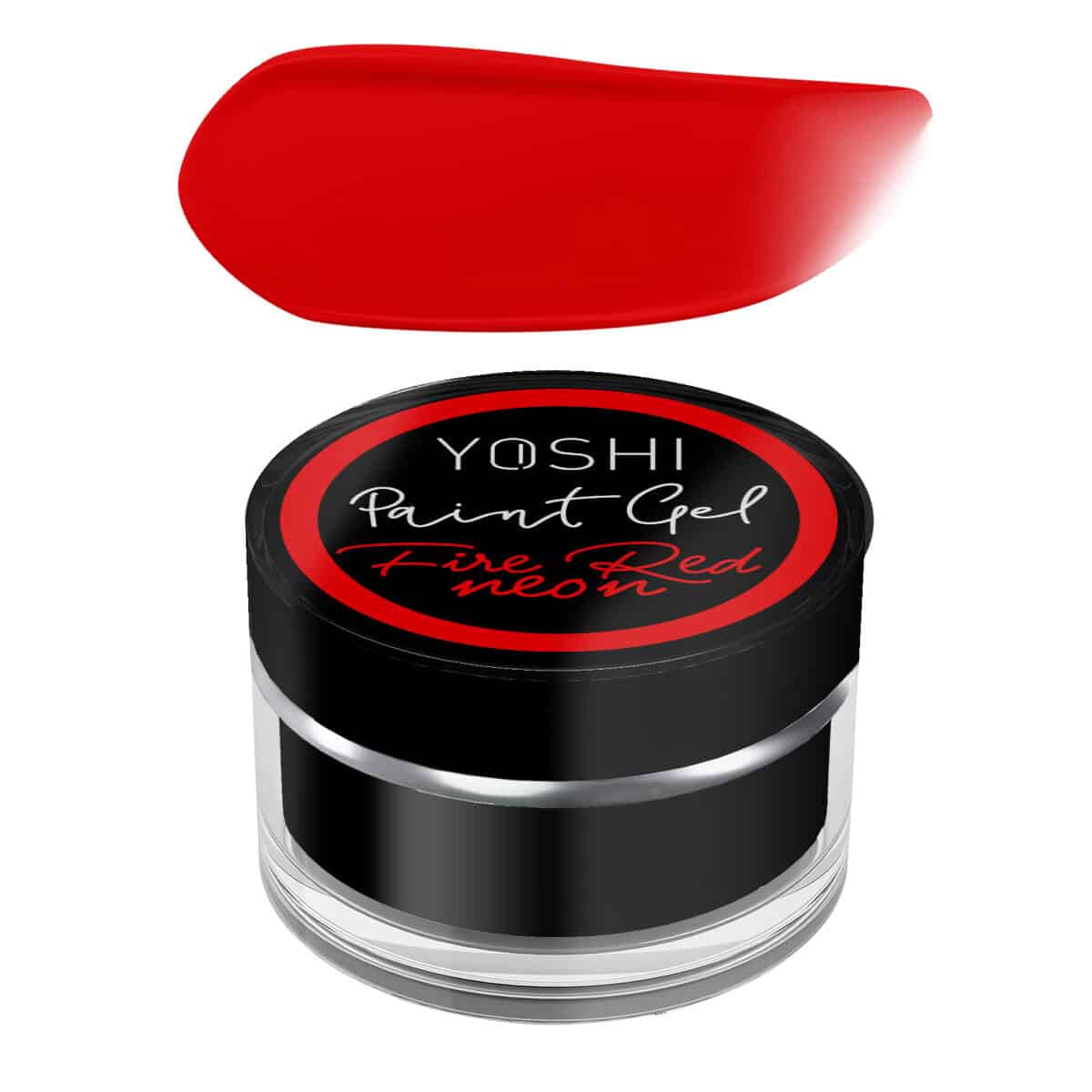 Yoshi Paint Gel Fire Red Neo, gelnagellak voor professionele nagelkunst en manicure.