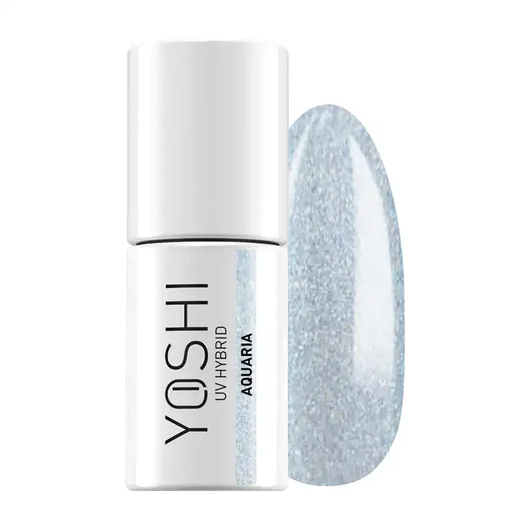 Yoshi UV Hybrid nagellak in Aquaria, glanzende en duurzame gel polish.