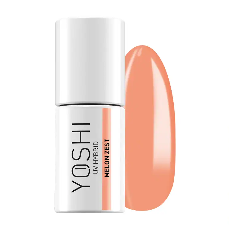 Yoshi UV Hybrid gel nagellak in Meloen Zest, perfect voor mooie nagels.