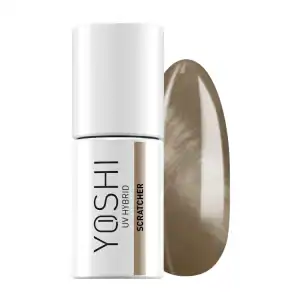 Yoshi UV Hybrid nagellak in nude kleur, geschikt voor gelnagels en langdurige manicure.