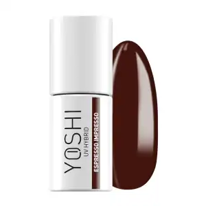 Yoshi UV Hybrid nagellak in espresso kleur, perfect voor professionele nagelkunst.