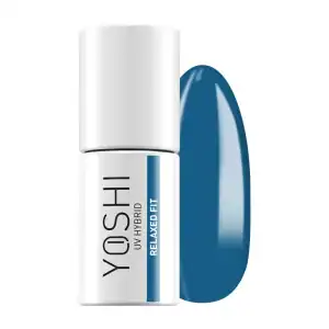 Yoshi UV Hybrid nagellak fles met bijpassende nagelstaaf, relaxte nagellak voor mooie nagels.