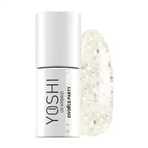 Yoshi UV Hybrid nagellak voor duurzame en glanzende nagels.