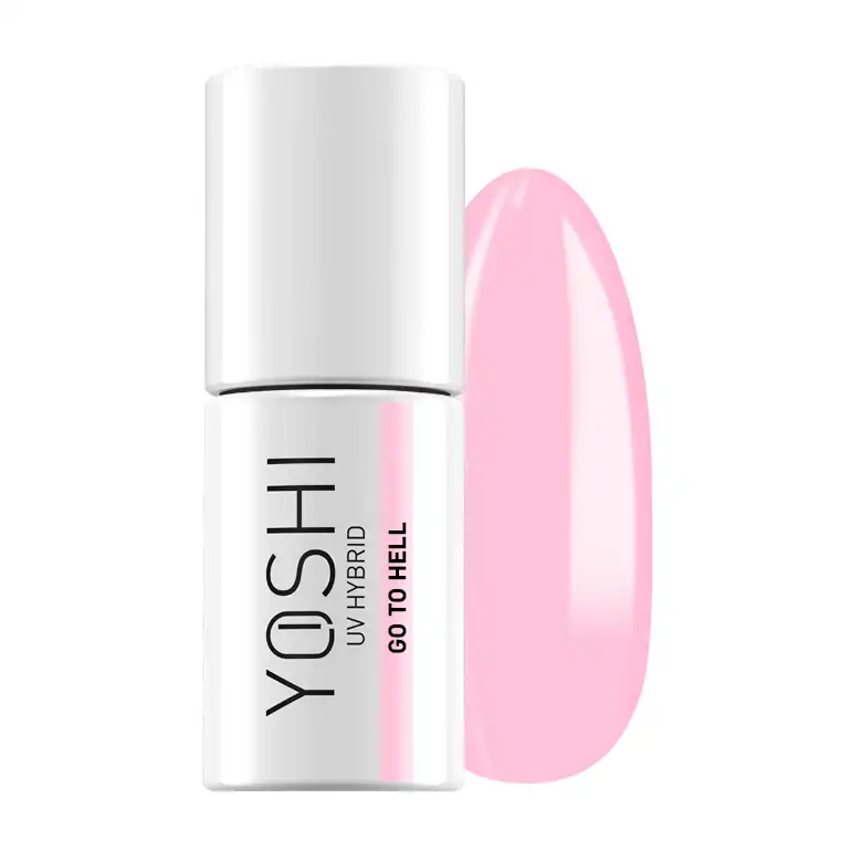 UV gel nagellak van Yoshi in roze kleur, perfect voor gelnagels en nail art.