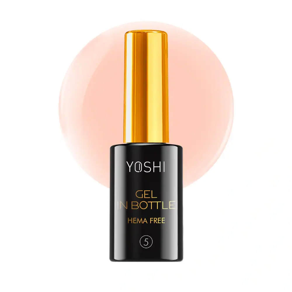 Yoshi gel nagellakflesje met gouden dop, Hema vrij, perfect voor mooie nagels.