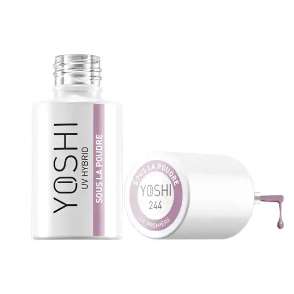 UV Hybrid Nagellak Yoshi 244, snel drogende topcoat voor langdurige nagelverzorging.