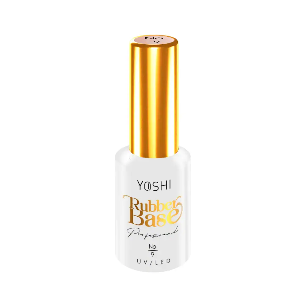 Yoshi Rubber Base gel voor sterke, duurzame nagels, perfect voor manicure en nagelverzorging.