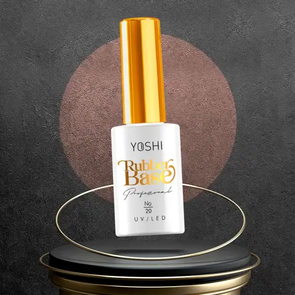 YOSHI Rubber Base No 20 UV/LED - Nagelverzorgingsproduct voor duurzame nagelbasis.