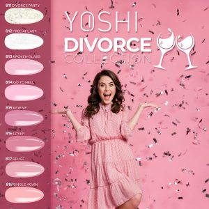 Yoshi Divorce Collection: feestelijke nagelkunst voor speciale gelegenheden, kleurrijk en stijlvol d.