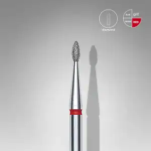 Diamantvijl voor het vormen en gladmaken van nagels, geschikt voor professionele nagelverzorging.