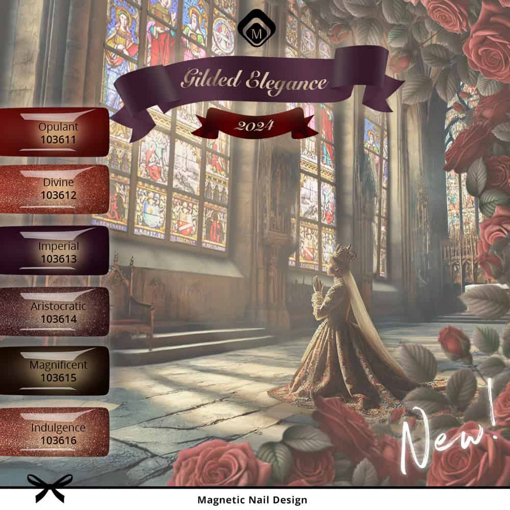 Luxe nagelontwerp met gouden details en bloemmotieven, perfect voor speciale gelegenheden.