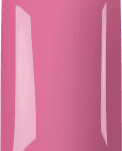 Gelnagel met roze kleur en glanzende afwerking, perfect voor elegante nagelstyling.