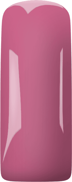 Gelnagel met roze kleur en glanzende afwerking voor elegante nagelverzorging.