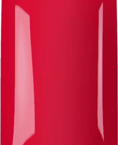 Gelnagel met glanzende rode afwerking en elegante vormgeving, perfect voor stijlvolle nagelverzorgin.