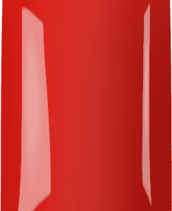 Gelnagel met rode kleur en glanzende afwerking, perfect voor elegante nagelontwerpen.