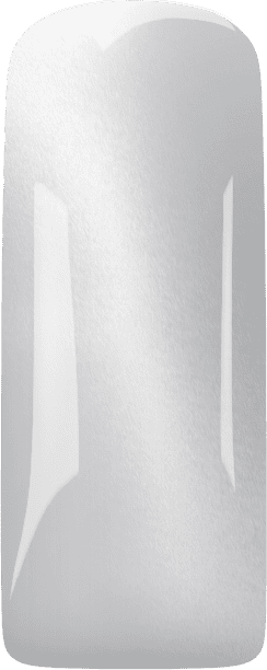Gelnagel met glanzende afwerking en elegante witte kleur, perfect voor stijlvolle nagelverzorging.