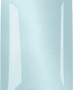 Gelnagel met blauwe afwerking en glans, perfect voor elegante nagelstyling.