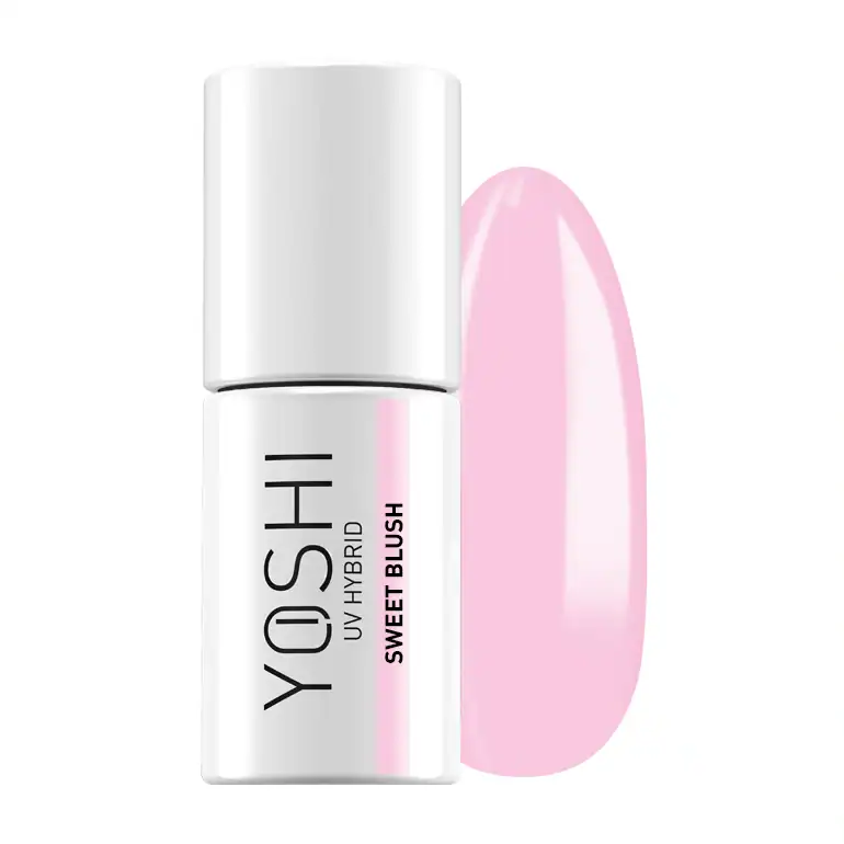 Yoshi UV Hybrid nagellak in de kleur Sweet Blush, ideaal voor langdurige en mooie nagels. Perfect vo.