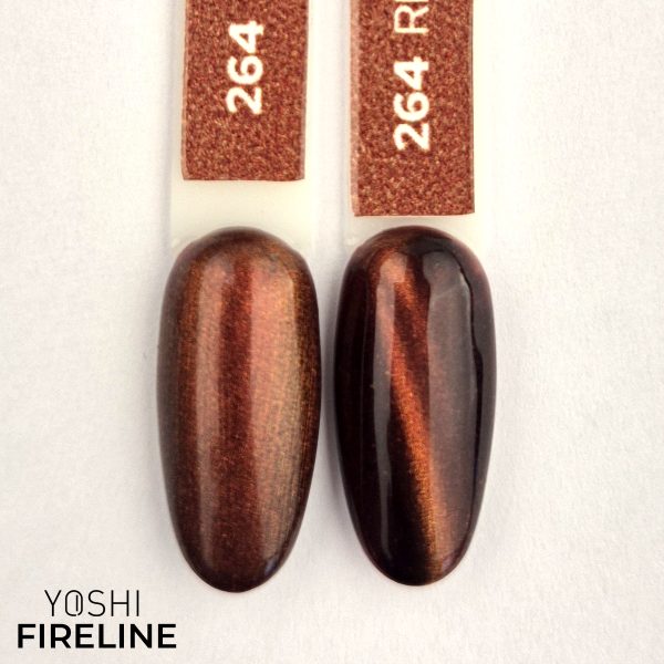 Indiki Nails: Nagelsticker en kleurstaal met bruin en koper tinten.