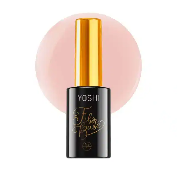 Zeer goede kwaliteit Yoshi Fiber Base nagellak voor sterke en duurzame nagels, ideaal voor gel en ac.