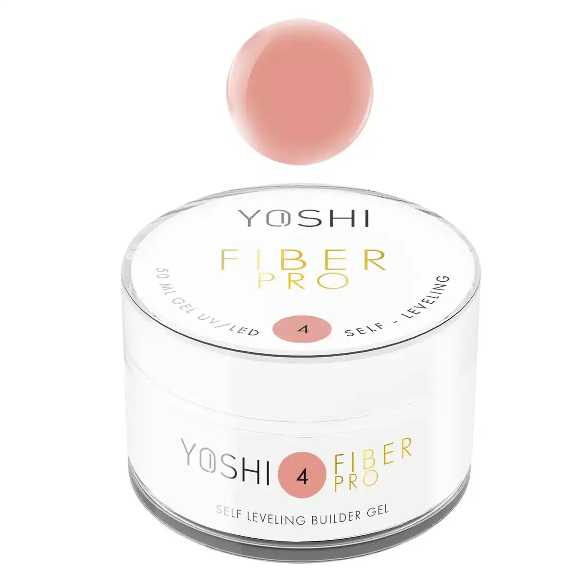 Yoshi Fiber Pro zelfnivellerende gel voor perfecte nagelverzorging.