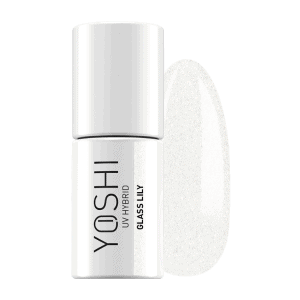 YOSH UV Hybrid gel nagellak in wit, geschikt voor professionele nagelverzorging.