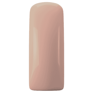 Gel nagel met natuurlijke uitstraling, perfect voor manicure en nagelverzorging.