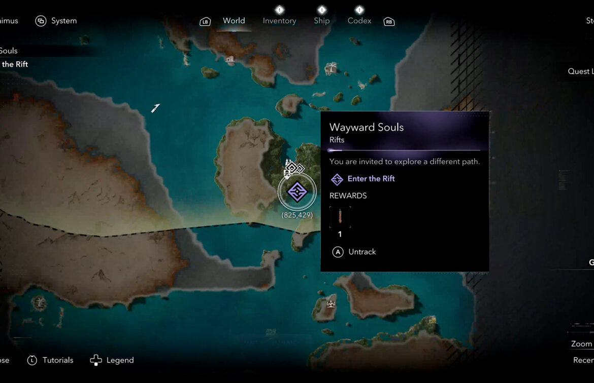 Black Flag Resynced Wayward Souls Rift location
