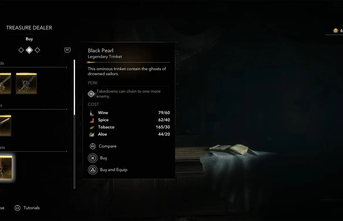 Black Flag Resynced Black Pearl Trinket