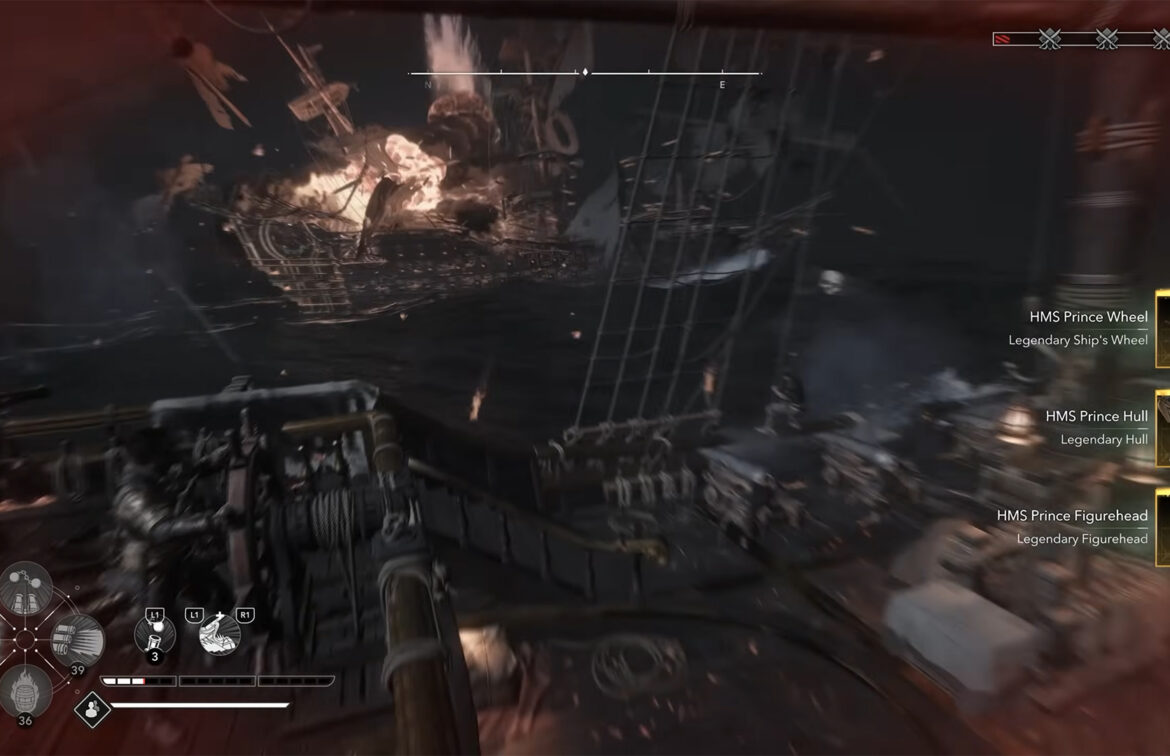 Reward for destroying the legendary ship