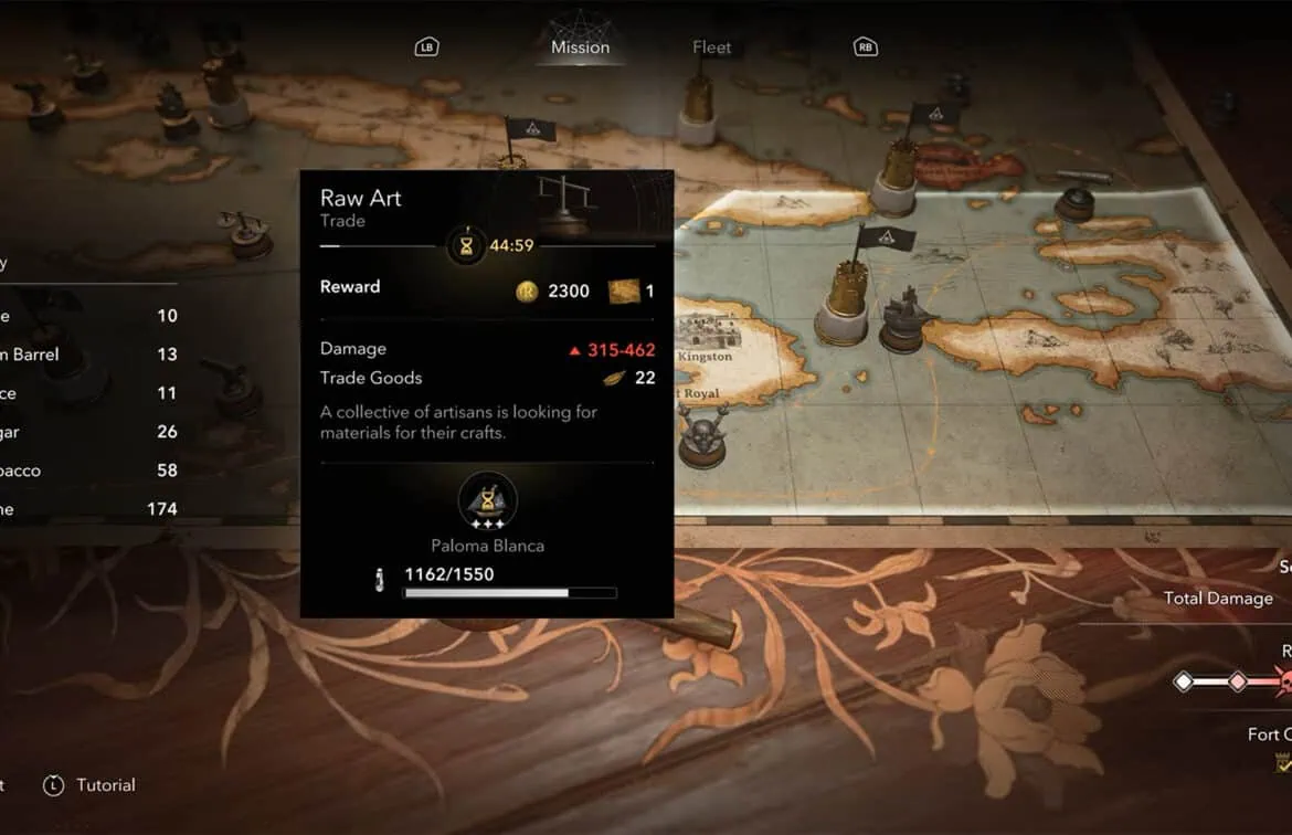 Unlock all parts of the fleet quest