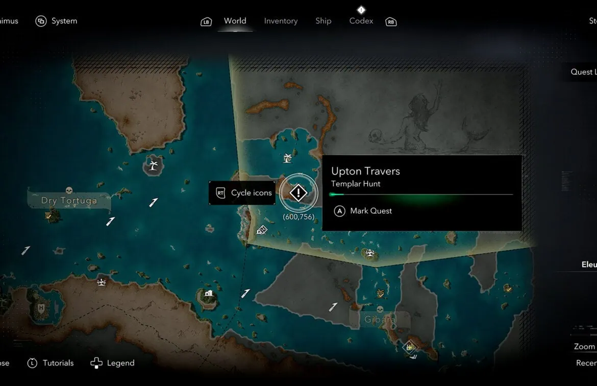 Upton Travers first location