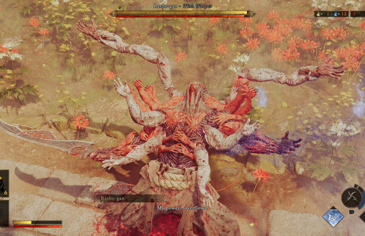 Rasho-gan boss fight Phase Two