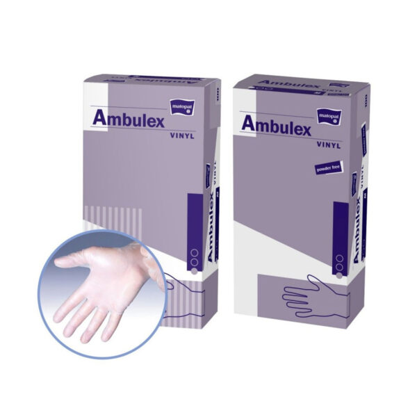Ambulex Vinyl ungepuderte Handschuhe - 100Stk.